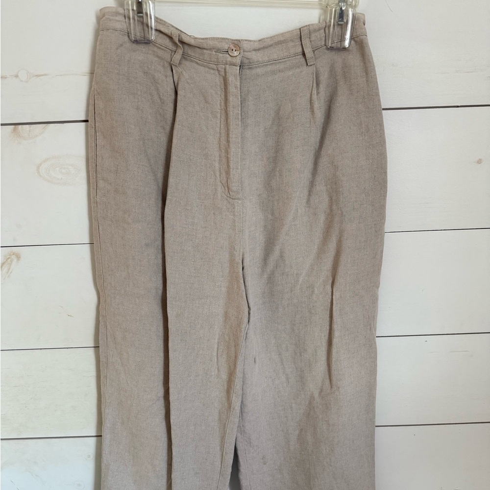Women’s Linen Tan Pants
